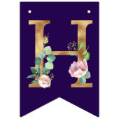 Rose Sur Purple Bonne Bannière Anniversaire (Deuxième drapeau)