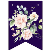 Rose Sur Purple Bonne Bannière Anniversaire (Premier drapeau)