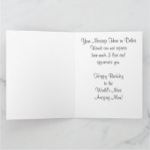 Rose sur Rose Joyeux 80e Anniversaire Carte pour m (Intérieur)