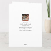 Rose sur Rose Joyeux 80e Anniversaire Carte pour m (Dos)