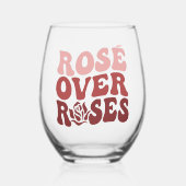 Rose sur Roses Verre sans pierre (Recto)