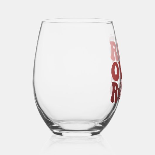 Rose sur Roses Verre sans pierre (Droite)