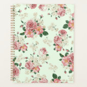 Rose sur Vert Vintage Floral (Devant)