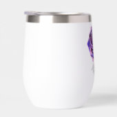 Rose surdimensionné stylisé - Platine violet (Droite)