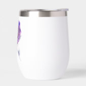 Rose surdimensionné stylisé - Platine violet (Gauche)