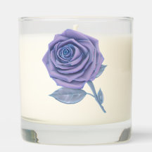 Rose surdimensionnée stylisée - Bleu poussiéreux