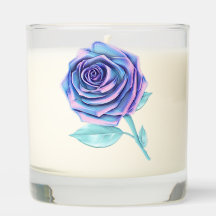 Rose surdimensionnée stylisée - Rose givré