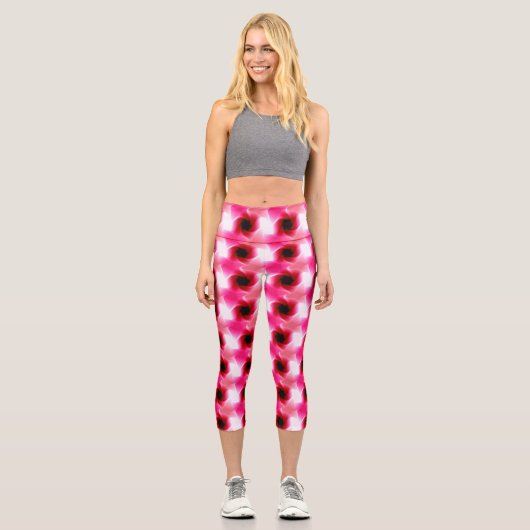 Rose Swirls Capri Leggings (Recto)