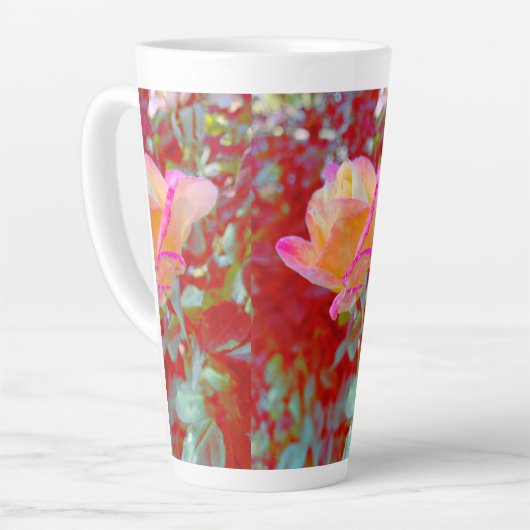 Rose Tall Latte Mug (Angle gauche)