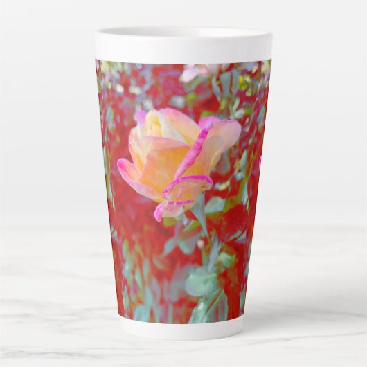 Rose Tall Latte Mug (Devant)