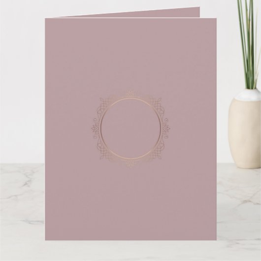 Rose tendance Gold Custom Elegant Blank Modèle (Devant)