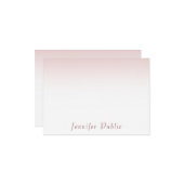 Rose tendance Gold manuscrit Modèle de script manu (Devant/Arrière en situation)