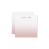 Rose tendance Gold Modèle manuscrit Nom du script (Devant/Arrière en situation)