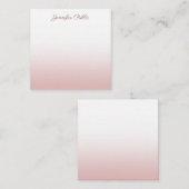 Rose tendance Gold Modèle manuscrit Nom du script (Devant / Derrière)