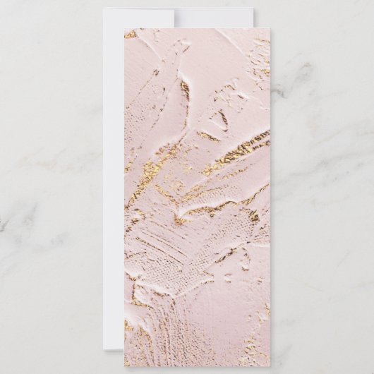 rose textuel or Mariage Dîner Menu Invitation (Dos)