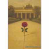 Rose Through the Crack: Back of the White House Sticker (Voorkant)