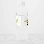 Rose Tournesol Mariage Bouteille d'eau Étiquette d (Dos)