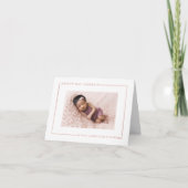 Rose tout simplement chic Faire-part de naissance  (Devant)