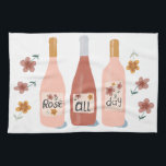 Rose toute la journée amateurs de vin serviette de<br><div class="desc">Décorez votre cuisine avec cette serviette de plat amusante pour les amateurs de vin. Fait un grand ménage ou un cadeau mariage! Vous pouvez le customiser et ajouter du texte. Consultez ma boutique pour plus de couleurs et de motifs !</div>