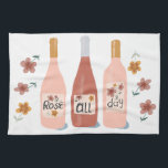 Rose toute la journée amateurs de vin serviette de<br><div class="desc">Décorez votre cuisine avec cette serviette de plat amusante pour les amateurs de vin. Fait un grand ménage ou un cadeau mariage! Vous pouvez le customiser et ajouter du texte. Consultez ma boutique pour plus de couleurs et de motifs !</div>