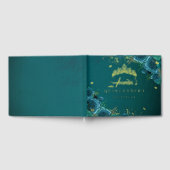 Rose turquoise Floral Swirl Quinceanera Gold (Complet)