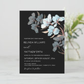 Rose Turquoise Or Artistiques Invitation (Debout devant)