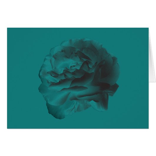 Rose turquoise, Vierge à l'intérieur de la carte d (Devant horizontal)