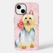 Rose Valentin Silky Terrier Coque-Mate coque iphon (Verso)