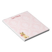 Rose Valentine Cairn Terrier Bloc-notes (Incliné)