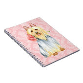 Rose Valentine Silky Terrier Carnet (Côté Droit)