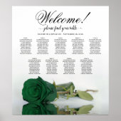 Rose vert Emerald 9 Tableau Mariage de table (Devant)