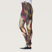 Rose vert vert rouge rouge Leggings style de vie (Gauche)