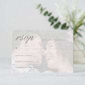 Rose vibre avec mariage photo Rsvp (Debout devant)