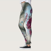 Rose victorien Ephemera Leggings (Gauche)