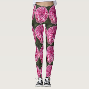 Rose victorien Vintage rose Photo Leggings floraux
