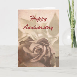 Rose victorienne - Carte d'anniversaire