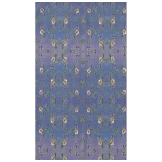 Rose victorienne rose et bleu nappe (Devant)