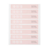 Rose vierge Enregistrer le Étiquette de adresse de (Feuille)