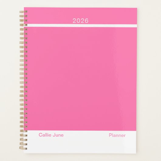 Rose vif minimaliste (Devant)