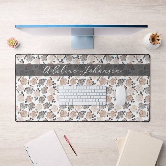 Rose vintage Élégant Motif (Bureau 1)