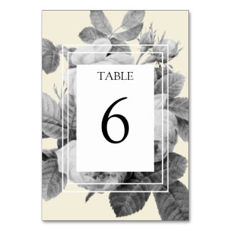 rose vintage, floral, élégante Carte Table