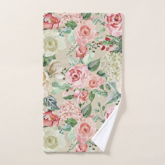 Rose Vintage romantique (Serviette à main)