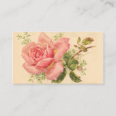 Rose Vintage rose Carte de visite (Devant)