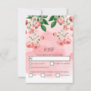Rose vintage Rose Floral Mariage botanique RSVP