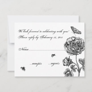 Rose vintage RSVP
