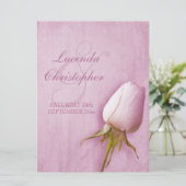 Rose violet bud lilac mariage grande invitation (Debout devant)
