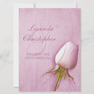 Rose violet bud lilac mariage grande invitation