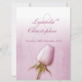 Rose violet bud lilac mariage grande invitation (Devant)