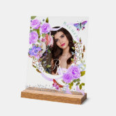 Rose violet Chic Monogramme photo (Angle)
