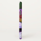 Rose violet Coque-Mate Apple iPhone X Coque (Dos/Droite)